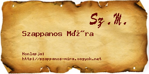 Szappanos Míra névjegykártya